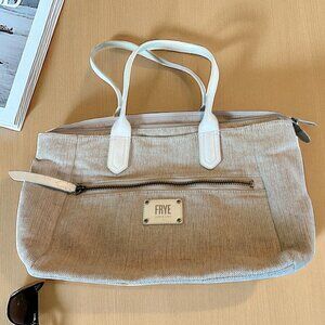 The Frye Cream Jute Tote